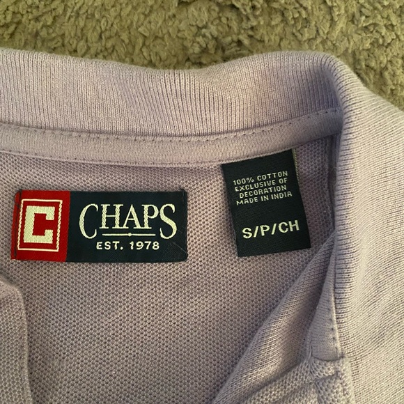 Chaps Men's Purple Polo Shirt - Picture 5 of 9